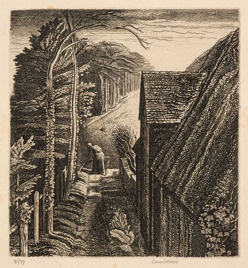 Lot 311 - Sutherland (Graham, 1903-1980). Hanger Hill, 1927, etching