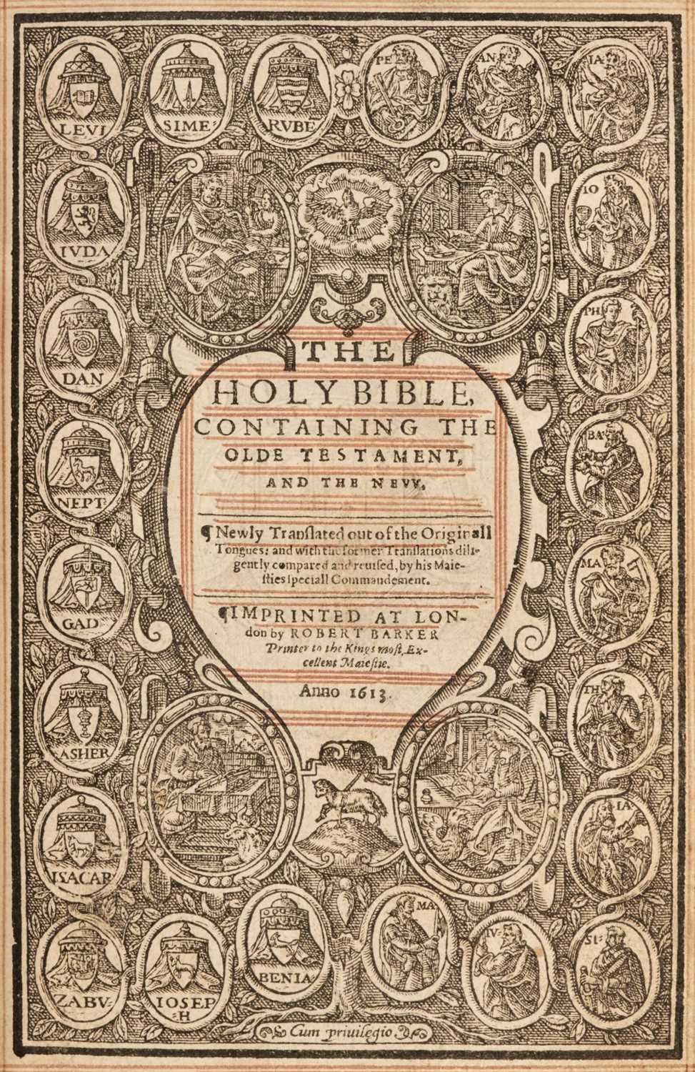 Lot 208 - Bible [English]. The Holy Bible, imprinted by Robert Barker, 1613