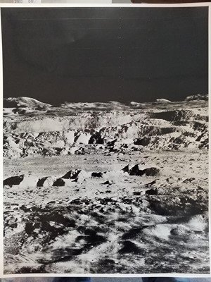 Lot 56 - Lunar Photographs. A group of 8 lunar photographs, c. 1970s, gelatin silver prints