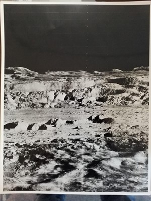 Lot 56 - Lunar Photographs. A group of 8 lunar photographs, c. 1970s, gelatin silver prints