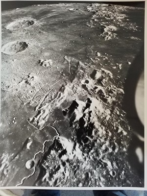 Lot 56 - Lunar Photographs. A group of 8 lunar photographs, c. 1970s, gelatin silver prints