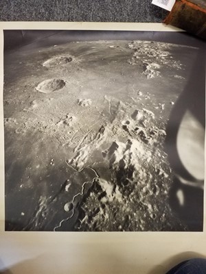 Lot 56 - Lunar Photographs. A group of 8 lunar photographs, c. 1970s, gelatin silver prints