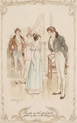 Lot 370 - Brock (Charles Edmund, 1870-1938). An original drawing for Persuasion, pub. Dent, 1909