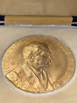 Lot 487 - The Horace Brown Medal. A gold medal awarded to Sir William Waters Butler