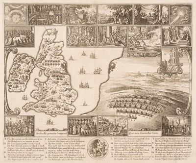 Lot 82 - British Isles. Hollar (Wenceslaus), Untitled allegorical map, 1643 or later