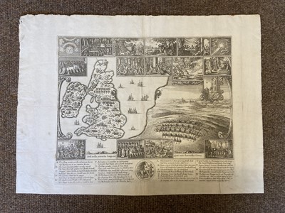 Lot 82 - British Isles. Hollar (Wenceslaus), Untitled allegorical map, 1643 or later