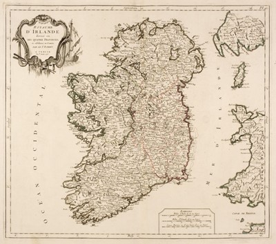 Lot 100 - Ireland. De Vaugondy (Robert),  Royaume D' Irlande..., Venice, 1778