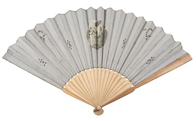 Lot 195 - Humorous. Pictorial engraved fan, circa 1770