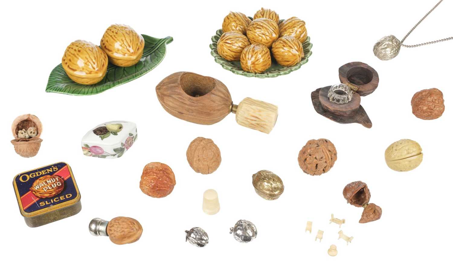 Walnuts Collection Lot 35 - Walnuts. A collection of walnut memorabilia,