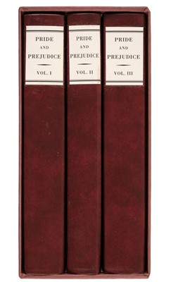 Lot 375 - Austen (Jane). Pride and Prejudice: A Novel, 3 vols., facsimile of 1813 1st edition, 2004