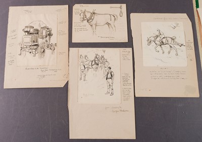 Lot 54 - Edwards (Lionel, 1878 - 1966). A collection of eighteen drawings