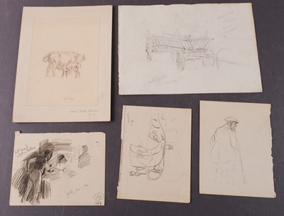 Lot 54 - Edwards (Lionel, 1878 - 1966). A collection of eighteen drawings