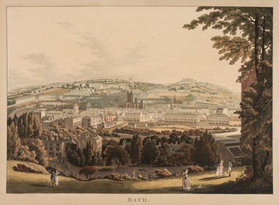 Lot 152 - Bath. A view of Bath from Alexandra Hill, circa 1810