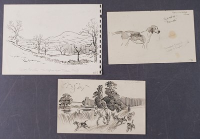 Lot 46 - Edwards (Lionel, 1878 - 1966). Lillesdon Rhene The Taunton Vale, ink and pencil