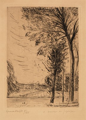 Lot 300 - Segonzac (André Dunoyer de, 1884-1974), Versailles, le Grand Trianon, 1924, etching