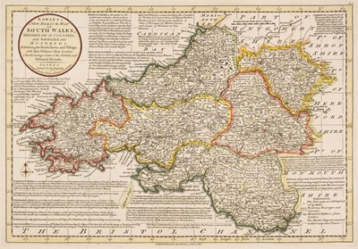 Lot 202 - South Wales. A collection of approximately 50 regional maps, 18th & 19th century