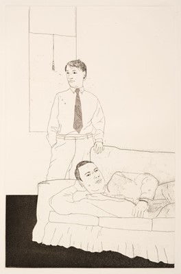 Lot 417 - Hockney (David, 1937-). Fourteen poems by C. P. Cavafy, 1966