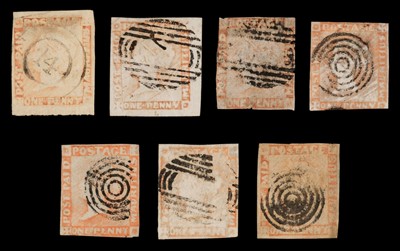 Lot 186 - Stamps. Mauritius, 1859 Q. V. 1D Post Paid / Mauritius. 1859 Q.