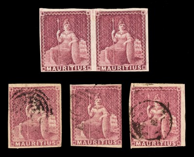 Lot 192 - Mauritius. 1859 Q. V. (9p)