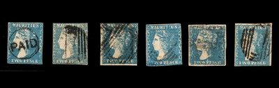 Lot 309 - Mauritius. 1859 Q. V. 2D Dardenne