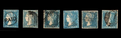 Lot 194 - Mauritius. 1859 Q. V. 2D Dardenne