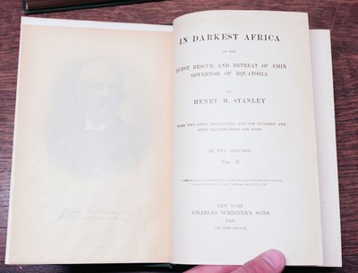 Lot 76 - Stanley (Henry Morton). In Darkest Africa, 1st US edition, New York: Charles Scribners, 1890