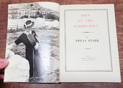 Lot 80 - Stark (Freya). Seen in the Hadhramaut, signed edition deluxe, London: John Murray, 1938