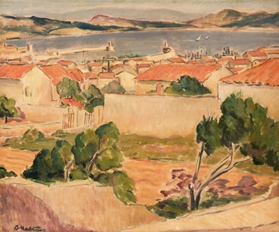 Lot 355 - Mathews (B., 20th century). French Mediterranean Landscapes, oil on canvas