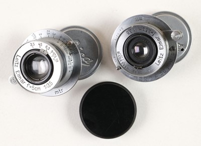 Lot 145 - Leica IIIf film camera with several lenses and accessories