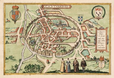 Lot 157 - Canterbury. Braun (Georg & Hogenberg Franz), Cantuarbury..., circa 1588