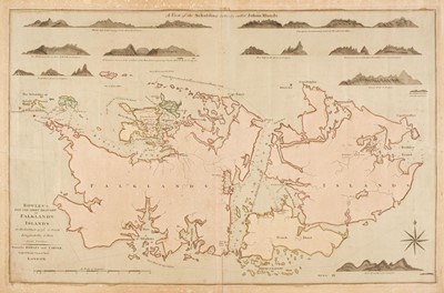Lot 169 - Falkland Islands.  Bowles's New One-Sheet Draught of Falkland Islands..., circa 1794