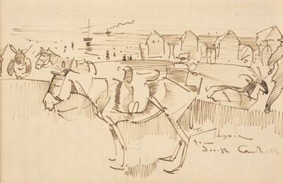 Lot 270 - Crawhall (Joseph, 1861-1913). Ponies by the Seaside