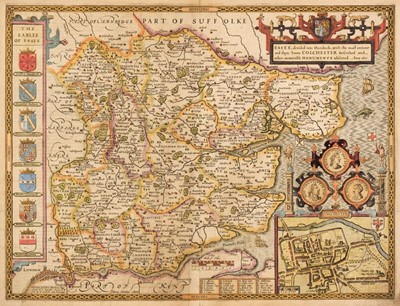 Lot 166 - Essex. Speed (John), Essex devided into Hundreds...., G. Humble, circa 1627