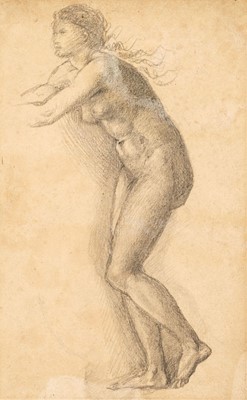 Lot 258 - Burne-Jones (Edward Coley, 1833-1898). Study of a female nude for Pygmalion, mid 1860s