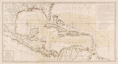 Lot 209 - West Indies. Buache (Phillipe), Carte du Golphe du Mexique et des Isles Antilles..., circa 1780