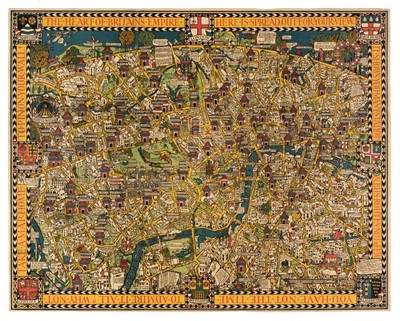 Lot 182 - London. Gill (MacDonald), Wonderground Map of London Town, circa 1928