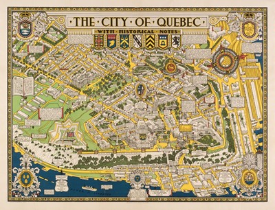 Lot 200 - Quebec. Maw (S. H.), The City of Quebec with historical notes, Alexander & Cable, Toronto, 1932