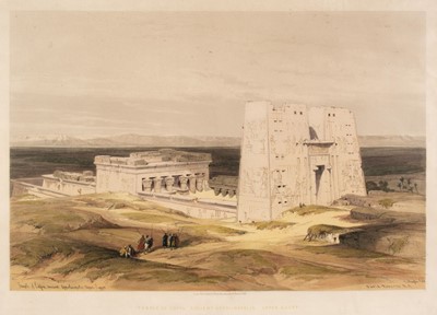 Lot 237 - Roberts (David). Temple of Edfou. Ancient Appolinopolis. Upper Egypt, F. G. Moon 1847