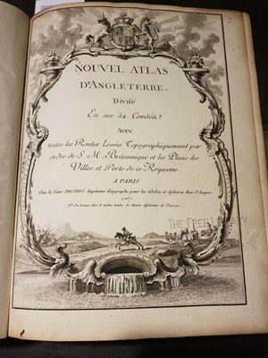 Lot 102 - Desnos (Louis Charles). Nouvel Atlas D'Angleterre. Divisé en ses 52 Comtea..., 1767