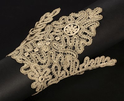 Lot 164 - Lace. A piece of fine lacework, possibly Russian, probably late 19th century