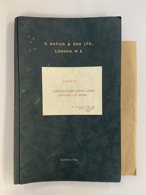 Lot 8 - D. Napier and Son Ltd. A group of 5 confidential aviation reports, c. 1946-48