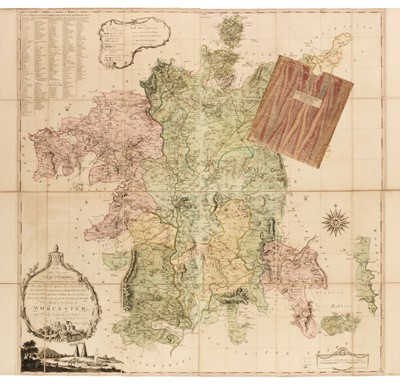 Lot 210 - Worcestershire. Taylor (Isaac), Large Scale Map of Worcestershire, Ross-on-Wye, 1772
