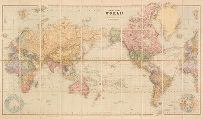 Lot 212 - World. Stanford (Edward, publisher), A Chart of the World on Mercator's Projection, circa 1890