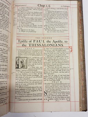 Lot 328 - Bible [English]. The Holy Bible, Containing the Old Testament and the New, 1717/16