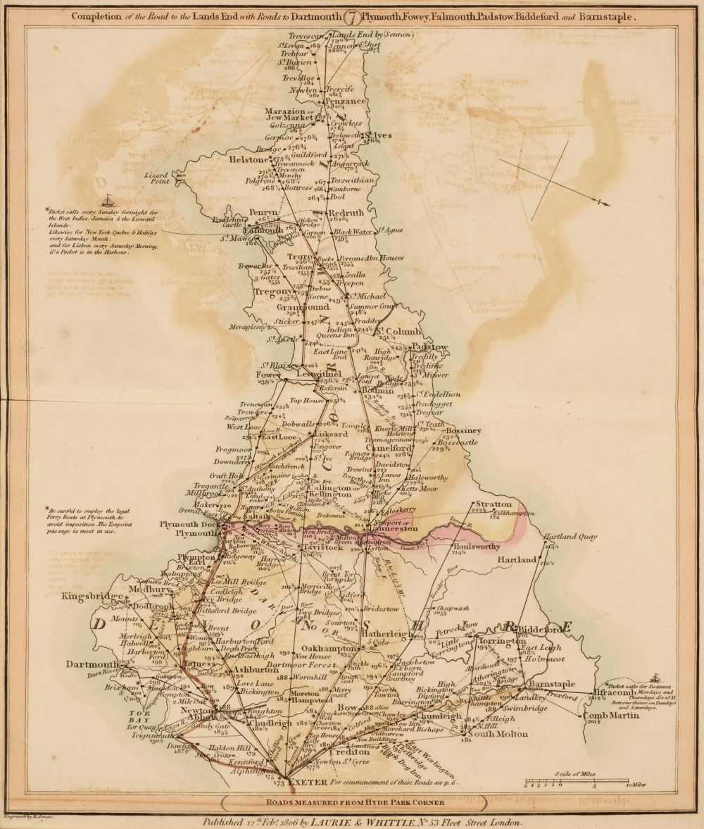 Lot 115 - Laurie & Whittle's New Traveller's Companion, 1812