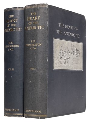 Lot 72 - Shackleton (Ernest). The Heart of the Antarctic, 1st edition, 2 volumes, London: Heinemann, 1909