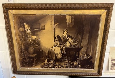 Lot 115 - Robinson (Henry Peach, 1830-1901).  Preparing Spring Flowers for Market, 1873