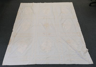 Lot 171 - Quilt. A large piece of Victorian patchwork and broderie perse, & 1 other