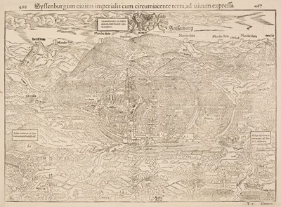 Lot 189 - Munster (Sebastian). Wyssenburgum civitas imperialis..., Basle, circa 1550