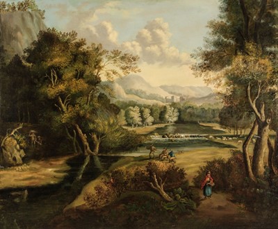 Lot 218 - Crome (John Berney, 1794-1842). A Wooded River Landscape, oil on canvas